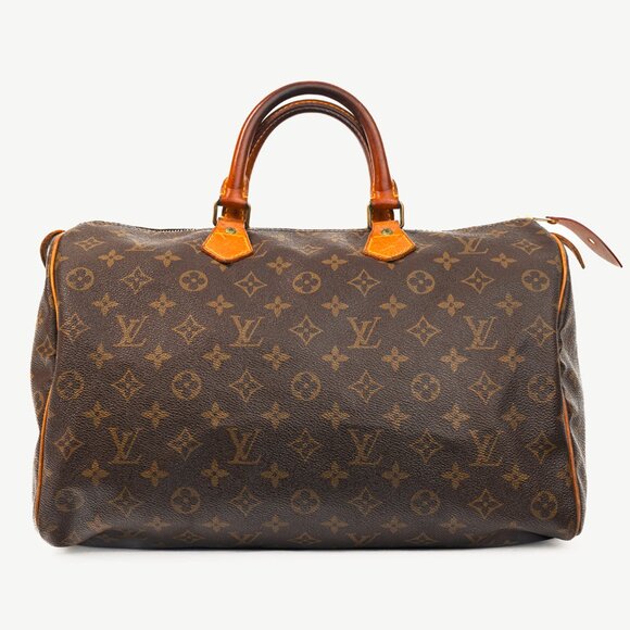 Louis Vuitton 80's-Vintage Speedy 35 Monogram Canvas Boston Bag - Picture 1 of 13
